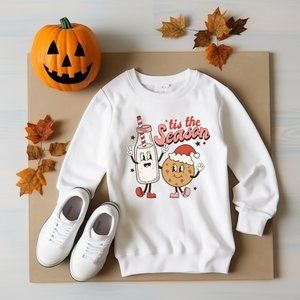 Tis the Season Christmas Sweatshirt, Christmas Coffee Shirt, Funny Christmas Cre